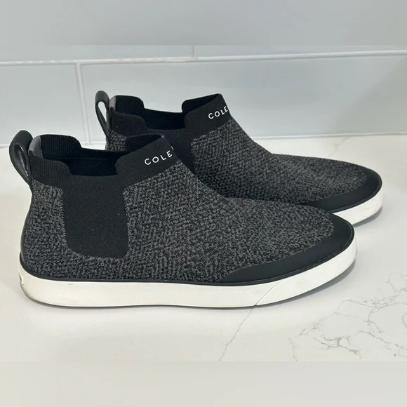 Cole Haan Womens Nantucket Knit Ankle Chelsea Boots Size 8.5 Black Comfort Fit - Picture 11 of 11